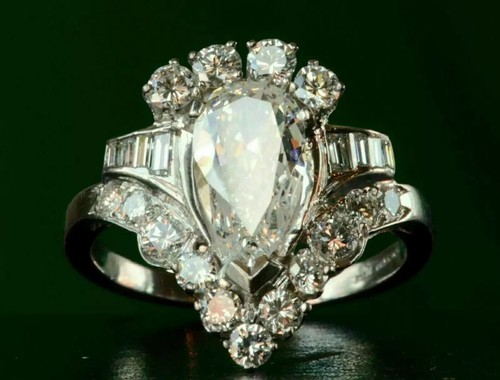 25ct pear cut moissanite - pear,