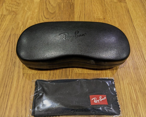 Ray ban black clam - ray-ban, case