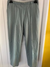 honor millburn straight trousers pale green uk14