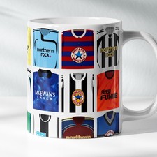 Newcastle United Mug 11oz Classic Football Kits History Ceramic Cup NUFC Gift