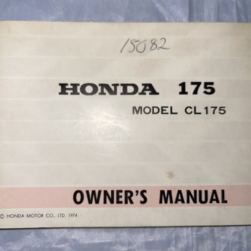 Honda owner manual 1974 - owner's,