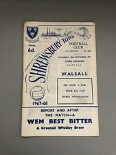 30/09/1967 Shrewsbury Town v