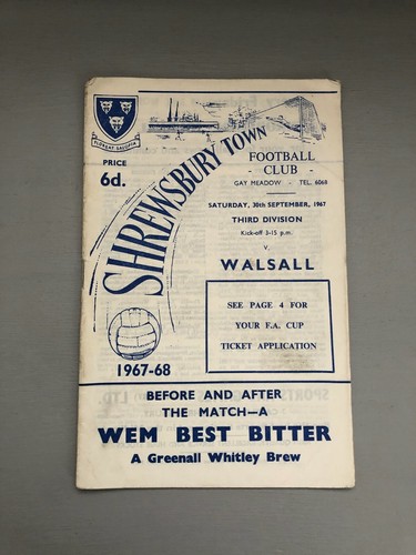 1967 shrewsbury town - 30/09/1967,