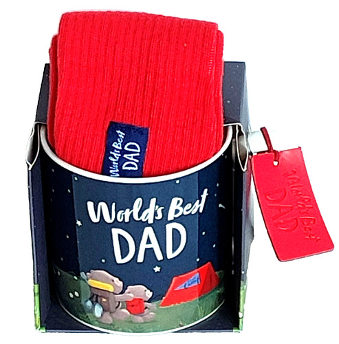 Mug socks world - &, dad