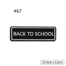 Words Slogan Embroidered Iron