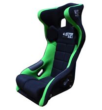 Full Containment 2030 FIA Rally Race Seat Oval Drift Green Black RS2 STR