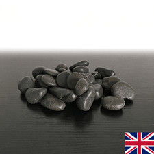 500g Decorative Natural BLACK PEBBLES Stones Chippings Gravel HOME GARDEN Rocks