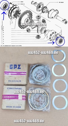 Bearing kit for differential - for,
