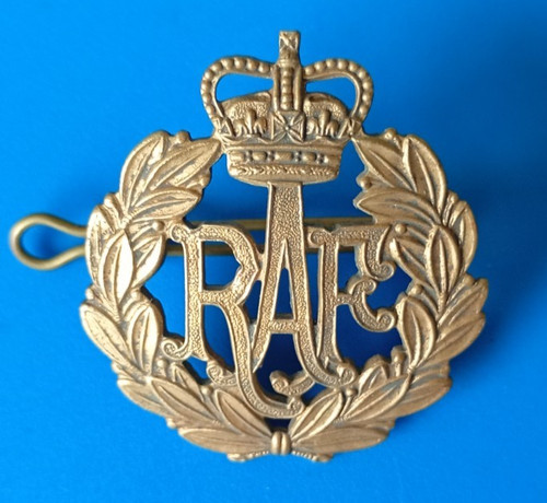 Royal air force brass cap - royal, qc.brass