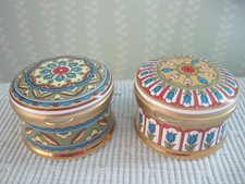 Two Falcon Bone China Pill Boxes The Arabian Collection Made in England