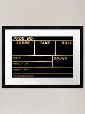 clapperboard Framed Art Print