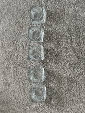 5 IKEA Glass T Light Holders