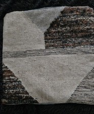 NKUKU CUSHION COVER GREY BLACK BROWN NEUTRAL TEXTURED CUSHION