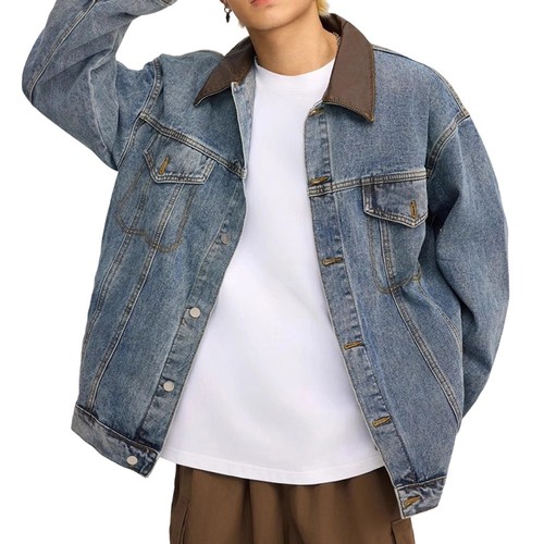 Men patchwork denim - men's,