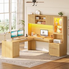 67"x65" L Shaped Desk with