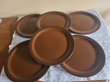 Set Of 6 Dudson Brown Dinner