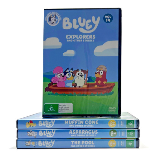 Bluey dvd bundle - bluey,