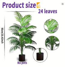 2Pcs Artificial Monstera Tree