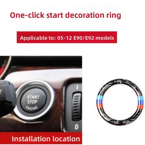 Carbon fiber start button ring - fiber,