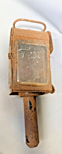 Antique railway signal lamp - railway,