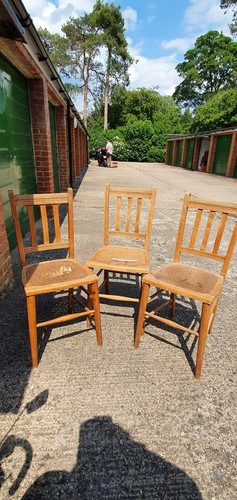 Vintage 1930 wooden chairs - vintage,