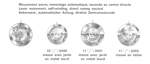 Eta 2450 2451 2453 calibre - 2450,2451,2453,