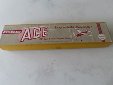 VINTAGE RARE KEIL KRAFT ACE BALSA MODEL AERPOLANE BOX AND BITS ONLY