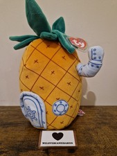 Ty SpongeBob Squarepants Plush Toy Pineapple House Beanie Buddy with Tags