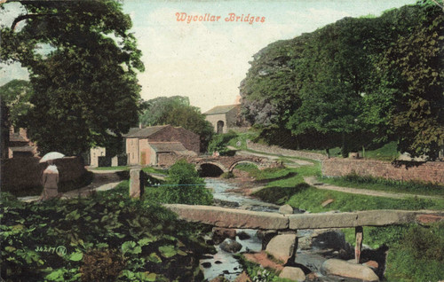 Wycoller bridges 1910 - wycoller, bridges,
