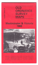 WESTMINSTER & VICTORIA 1869 - Old Ordnance Survey Maps