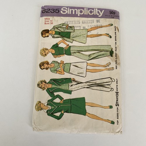 Simplicity 6235 sewing - 6235, pattern