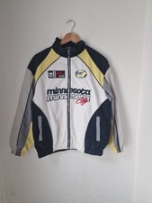 Bershka Women's Racing Jacket Size S/8 New Without Tags White Black Yellow