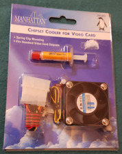 CHIPSET COOLER FOR VIDEO CARD 40mm fan+thermal paste RETRO for VGA by MANHATTAN