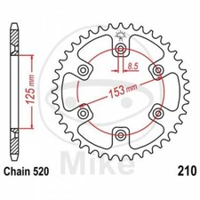 Crown 39 Teeth 520 Black