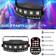 DMX RGB LED Laser Beam Scanner Projector DJ Disco Party Stage Strobe Laser Light