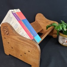 Wooden Solid Wood Bookshelf Shelves Shelf 40cm Freestanding Desk Wood Tudor Rose