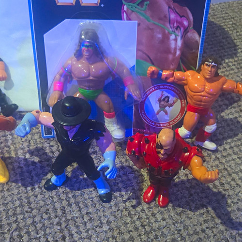 Wwf wrestling figures lot - wwf,