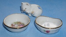 Limoges Porcelain Miniature figures - Cat and Baskets - for Dolls House