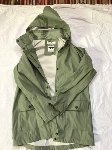 Girls green hooded snap - h&m,