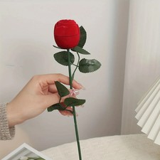 1pc simulated rose ring - simulated, box