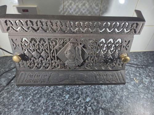 Black cast decorative fire - cast,