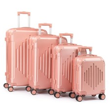 Suitcase ABS Cabin Hard Shell Luggage Travel Trolley 4-piece set
