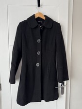 Love Label Black Textured Coat