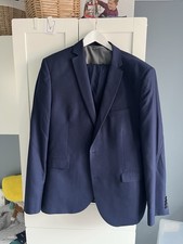 Next Slim Fit Suit Navy Blue