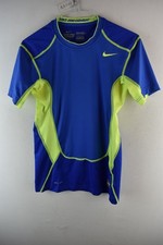 NIKE Pro Combat Blue T-Shirt size M Mens Compression Sports Training Gym Casual