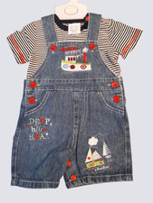 Baby Boys Denim Dungaree Set