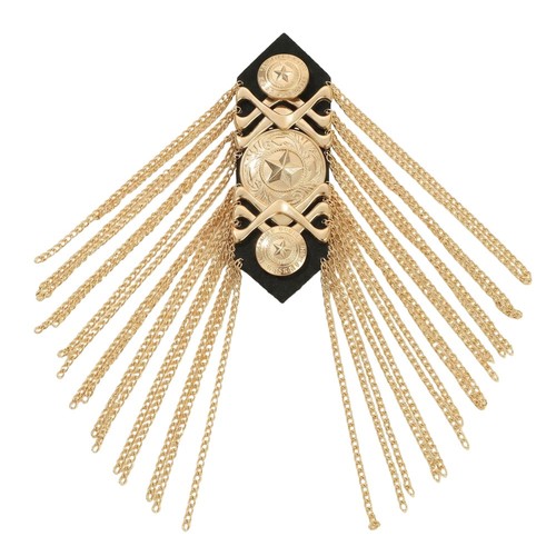 Metal shoulder epaulette - metal,