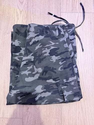 Grey camo cargo trousers - camo, /