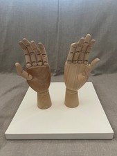 Wooden Hand Model Movable Joint - Left and Right Hand! 