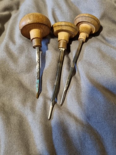 Leatherworking awls wooden - 3,
